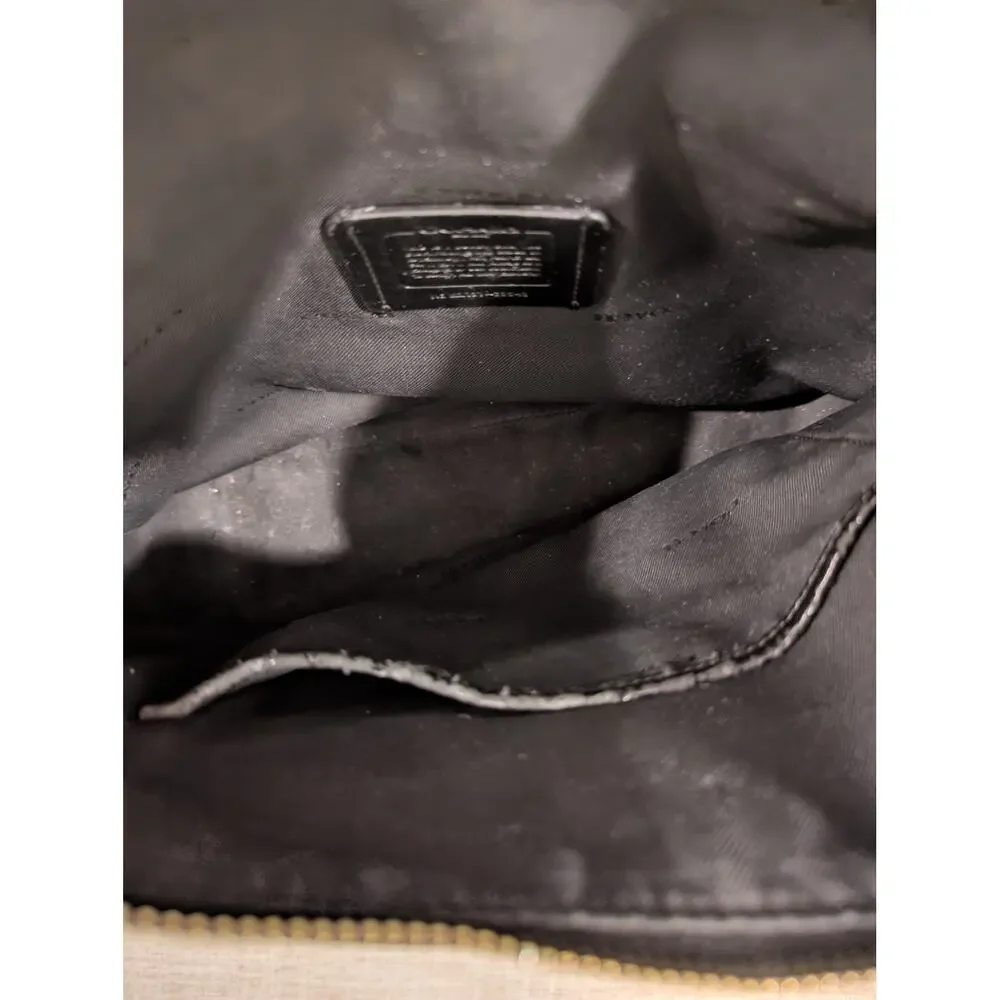 Coach Womens Vintage Leather Crossbody Black Handbag - Picture 13 of 16